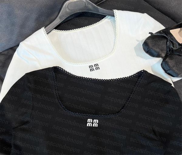 women u neck t shirt letters print t shirts short sleeve knitted summer knitting tees2613982, White
women u neck t shirt letters print t shirts short sleeve knitted summer knitting tees2613982, White