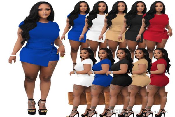 2022 designer womens summer tracksuits short sleeved shorts two piece skirt set elastic casual dress suit3917450, Gray
2022 designer womens summer tracksuits short sleeved shorts two piece skirt set elastic casual dress suit3917450, Gray