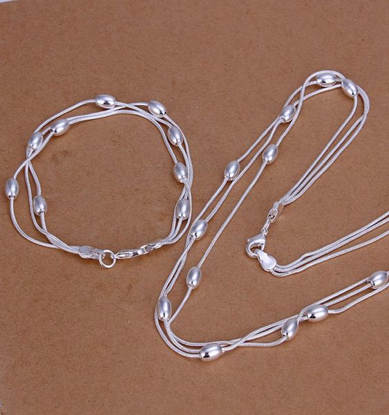 high grade 925 sterling silver three line light bead bracelet necklace jewelry set dfmss140 brand new factory direct 925 silver1375893
high grade 925 sterling silver three line light bead bracelet necklace jewelry set dfmss140 brand new factory direct 925 silver1375893