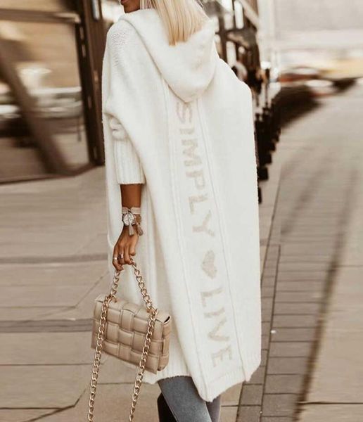 autumn winter women sweater cardigan fashion letter printed hooded sweater coats casual long sleeve knitted loose overcoats9197621, Black
autumn winter women sweater cardigan fashion letter printed hooded sweater coats casual long sleeve knitted loose overcoats9197621, Black