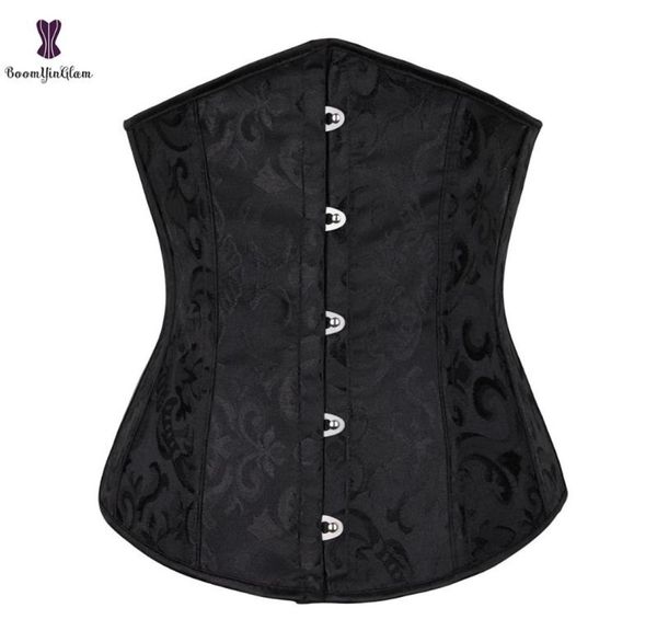 women underbust corset jacquard white black lace up boned waist trainer bustier bauques corselet xs6xl6578061, Black;white
women underbust corset jacquard white black lace up boned waist trainer bustier bauques corselet xs6xl6578061, Black;white