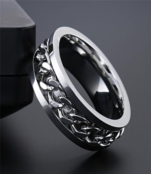modyle new fashion punk vintage stainless steel rotatable men ring spinner chain men jewelry for party gift3719910, Silver
modyle new fashion punk vintage stainless steel rotatable men ring spinner chain men jewelry for party gift3719910, Silver