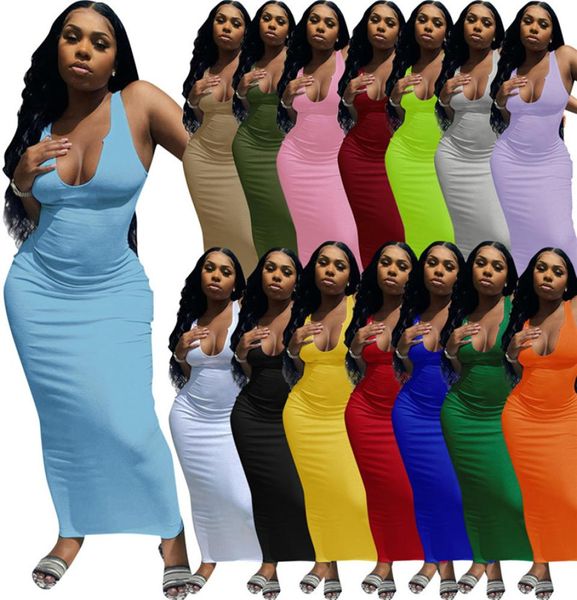 plus size 2xl women dresses summer clothing spaghetti strap sleeveless maxi skirts fashion clubwear solid color dress 49682053882, Black;gray
plus size 2xl women dresses summer clothing spaghetti strap sleeveless maxi skirts fashion clubwear solid color dress 49682053882, Black;gray