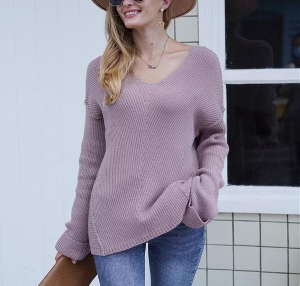 autumn v neck sweater knitted fashion women sweaters winter casual loose long sleeve for women pullover jumper4744740, White;black
autumn v neck sweater knitted fashion women sweaters winter casual loose long sleeve for women pullover jumper4744740, White;black