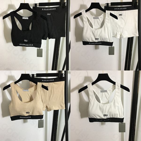 embroidery letter women camisole leggings yoag tracksuit sleeveless vest high waist shorts pullover sweatshirt sports set, Gray
embroidery letter women camisole leggings yoag tracksuit sleeveless vest high waist shorts pullover sweatshirt sports set, Gray