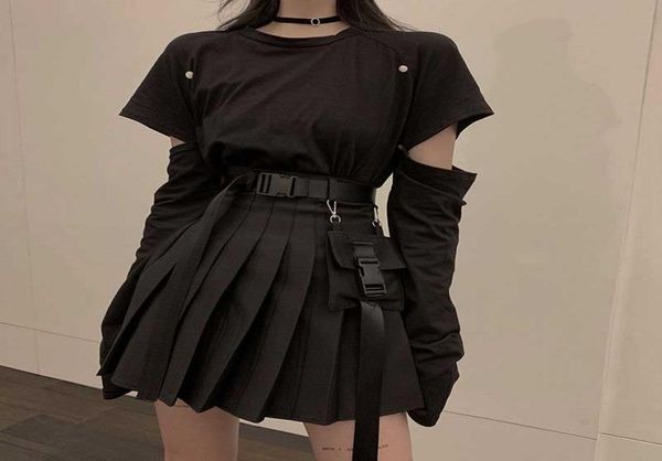 two piece dress nicemix black set aline women mini high waist skirt streetwear punk style side pocket fashion design pleated4609093, White
two piece dress nicemix black set aline women mini high waist skirt streetwear punk style side pocket fashion design pleated4609093, White