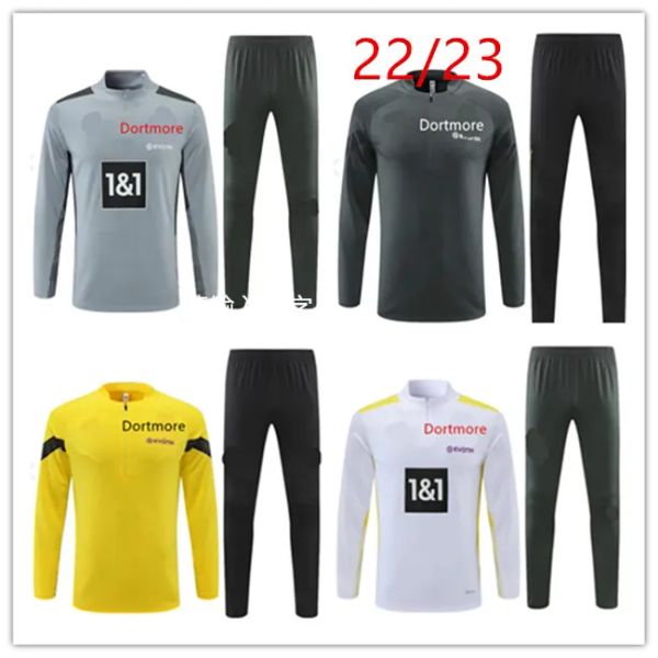 22 23 haaland soccer jerseys tracksuit set bellingham hummels brandt men and kids futbol de football training suit jogging527, White;black
22 23 haaland soccer jerseys tracksuit set bellingham hummels brandt men and kids futbol de football training suit jogging527, White;black