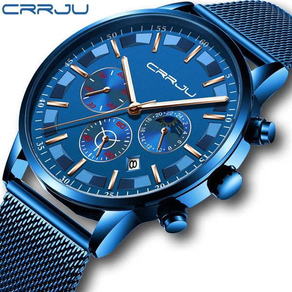 mens sport watches crrju brand luxury quartz full steel male clock military camping waterproof chronograph relogio masculino304p, Slivery;brown
mens sport watches crrju brand luxury quartz full steel male clock military camping waterproof chronograph relogio masculino304p, Slivery;brown