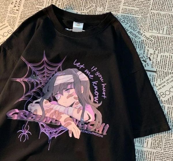summer gothic clothing oversized women t shirt cartoon anime printing harajuku tee kawaii pink dark grunge streetwear8892067, White
summer gothic clothing oversized women t shirt cartoon anime printing harajuku tee kawaii pink dark grunge streetwear8892067, White