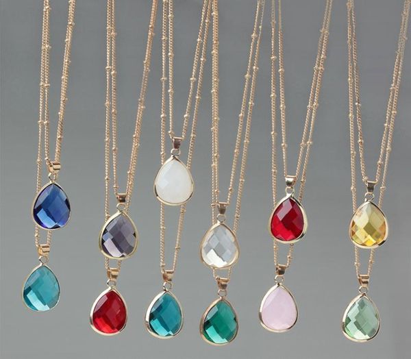 12 colors birthstone natural stone water drop pendant necklace druzy quartz gem stone crystal diy charm necklace women jewelry8980823, Silver
12 colors birthstone natural stone water drop pendant necklace druzy quartz gem stone crystal diy charm necklace women jewelry8980823, Silver