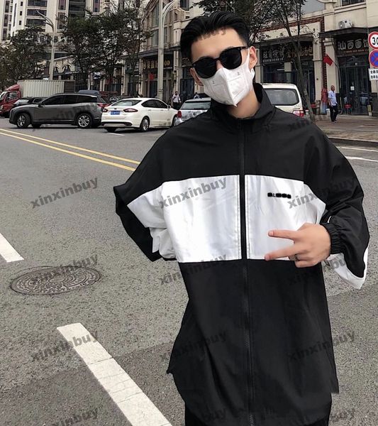 xinxinbuy men designer coat jacket windbreaker black white panelled letter print long sleeve women black khaki gray m-2xl, Black;brown
xinxinbuy men designer coat jacket windbreaker black white panelled letter print long sleeve women black khaki gray m-2xl, Black;brown