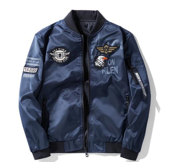 mens flight bomber jackets coat male both sides wear embroidery oversized 7xl casual pilot jacket streetwear men clothing plus siz3318024, Black;brown
mens flight bomber jackets coat male both sides wear embroidery oversized 7xl casual pilot jacket streetwear men clothing plus siz3318024, Black;brown