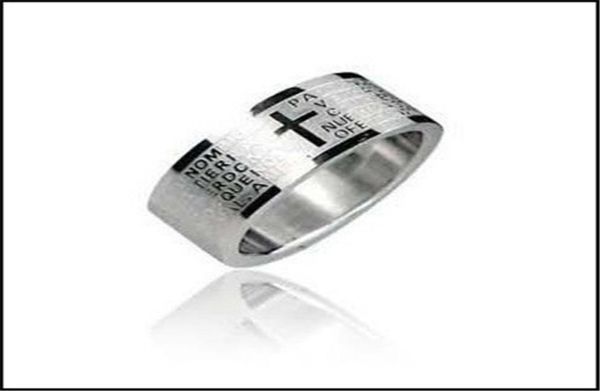 cross bible scripture titanium steel stainless steel ring concave convex corrosion ring men and women whole1991966, Silver
cross bible scripture titanium steel stainless steel ring concave convex corrosion ring men and women whole1991966, Silver