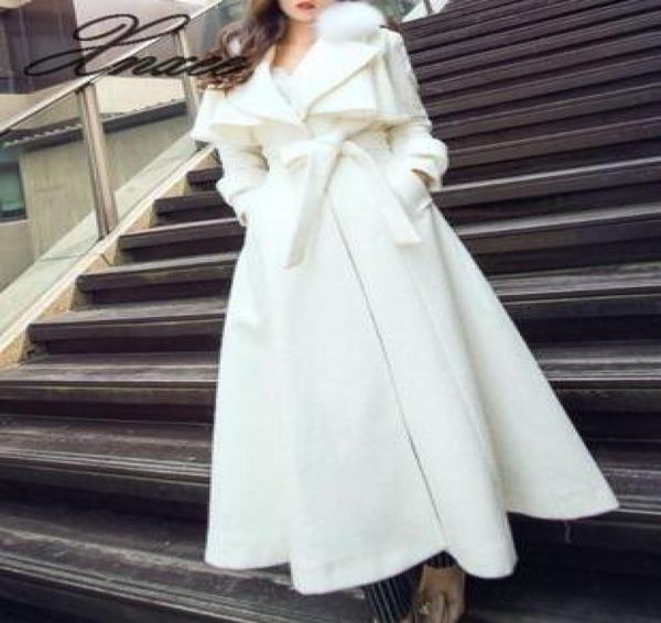 woolen coat women plus long section 2020 autumn and winter new temperament waist long woolen coat thick fox fur collar coat5499442, Black
woolen coat women plus long section 2020 autumn and winter new temperament waist long woolen coat thick fox fur collar coat5499442, Black