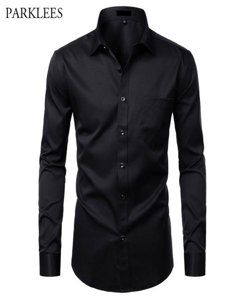men039s casual shirts black bamboo fiber shirt men slim fit mens dress solid color elastic button up social male with pocket 4x8592284, White;black
men039s casual shirts black bamboo fiber shirt men slim fit mens dress solid color elastic button up social male with pocket 4x8592284, White;black