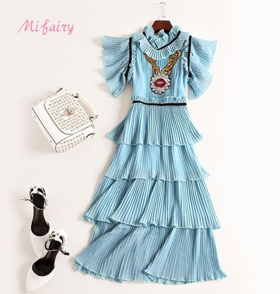 runway dress 2017 light blue ruffles collar short sleeves women039s dress pleats sequins cascading ruffles celebrity style dres5691454, Black
runway dress 2017 light blue ruffles collar short sleeves women039s dress pleats sequins cascading ruffles celebrity style dres5691454, Black