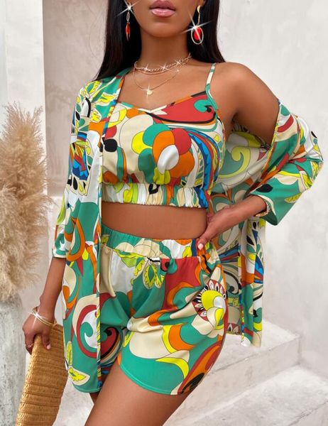 women's two piece sets 2033 selling new fashion printing women's three piece set strap women's set, White
women's two piece sets 2033 selling new fashion printing women's three piece set strap women's set, White