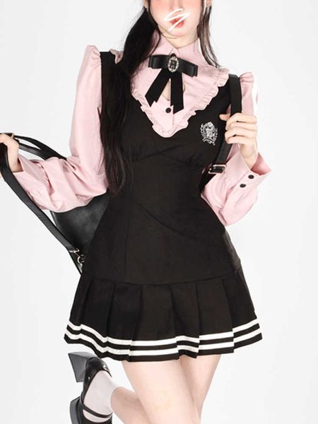 summer pink sweet kawaii dres long sleeve korean elegant mini dress female college style fake two piece new 230808, White;black
summer pink sweet kawaii dres long sleeve korean elegant mini dress female college style fake two piece new 230808, White;black