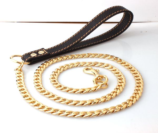 12mm 125cm gold tone 316l stainless steel dog slip leash cuban chain dog training choke collar strong traction practical chain nec9330595, Silver
12mm 125cm gold tone 316l stainless steel dog slip leash cuban chain dog training choke collar strong traction practical chain nec9330595, Silver