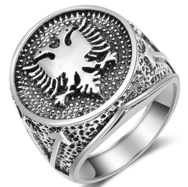 european albanian flag sign double eagle ring men039s ancient silver vintage rings for men gift6479137
european albanian flag sign double eagle ring men039s ancient silver vintage rings for men gift6479137
