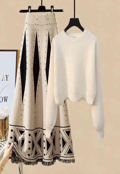 designer highquality two piece dress wavy short sweater skirt for womens autumn and winter twopiece clothing9718422, White
designer highquality two piece dress wavy short sweater skirt for womens autumn and winter twopiece clothing9718422, White
