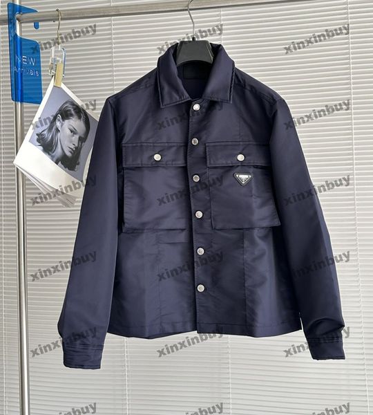 xinxinbuy men designer coat jacket windbreaker metal triangle label nylon long sleeve women black khaki blue s-xl, Black;brown
xinxinbuy men designer coat jacket windbreaker metal triangle label nylon long sleeve women black khaki blue s-xl, Black;brown