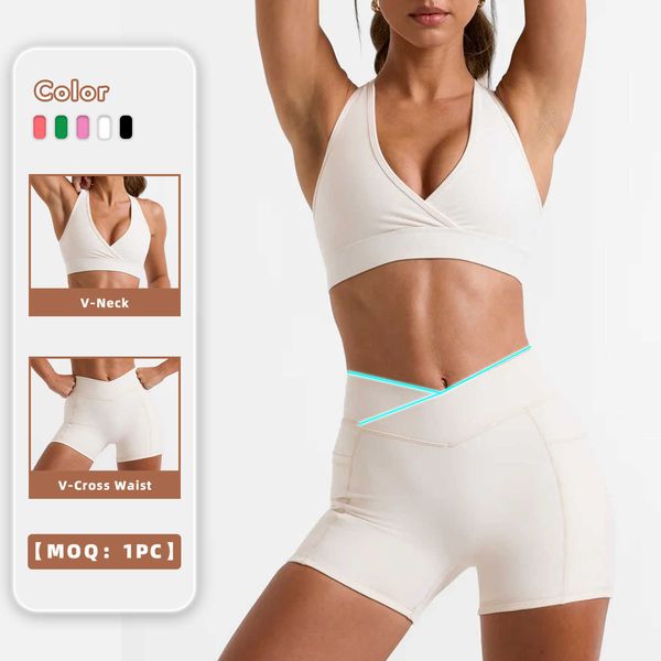 lu lu womens activewear yoga wear shorts with pocket halter bra set fitness sports set
lu lu womens activewear yoga wear shorts with pocket halter bra set fitness sports set