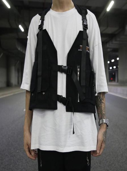 men multi pocket tactical techwear vest black multifunctional waistcoat women harajuku sleeveless jacket chaleco tactico militar9225584, Black;white
men multi pocket tactical techwear vest black multifunctional waistcoat women harajuku sleeveless jacket chaleco tactico militar9225584, Black;white