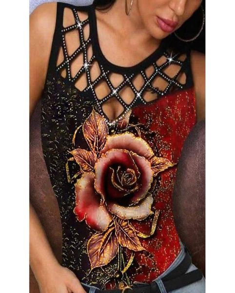 women's blouses & shirts rhine hollow out womens and rose prints sleeveless casual o neck pullover summer blusas mujer #6034798490, White
women's blouses & shirts rhine hollow out womens and rose prints sleeveless casual o neck pullover summer blusas mujer #6034798490, White
