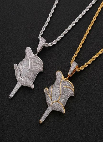 hip hop rose flower pendant necklace with rope chain iced out cubic zircon bling men jewelry7685991, Silver
hip hop rose flower pendant necklace with rope chain iced out cubic zircon bling men jewelry7685991, Silver