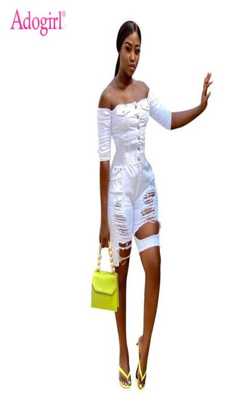 adogirl fashion frosted washed hole jeans jumpsuit buttons slash neck off shoulder half sleeve jeans shorts romper playsuit7427939, Black;white
adogirl fashion frosted washed hole jeans jumpsuit buttons slash neck off shoulder half sleeve jeans shorts romper playsuit7427939, Black;white