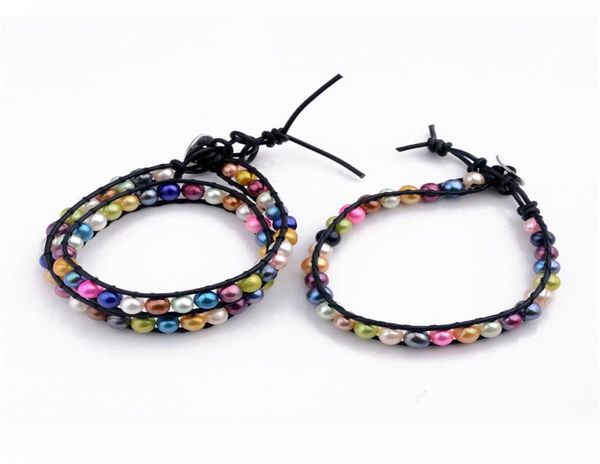 pearl beaded strands leather wrap bracelet multicolor freshwater pearls handmade jewelry bracelet pearl accessories 3 pieces8704967, Black
pearl beaded strands leather wrap bracelet multicolor freshwater pearls handmade jewelry bracelet pearl accessories 3 pieces8704967, Black