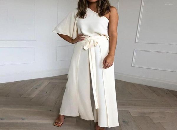 women039s two piece pants 2pcsset women outfit off shoulder flared sleeves skew neck blouse wide leg loose fit pure color4709983, White
women039s two piece pants 2pcsset women outfit off shoulder flared sleeves skew neck blouse wide leg loose fit pure color4709983, White
