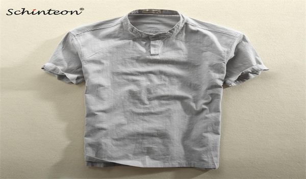 2019 schinteon men casual cotton linen shirt summer solid color thin short sleeve stand color t2005056359692, White;black
2019 schinteon men casual cotton linen shirt summer solid color thin short sleeve stand color t2005056359692, White;black