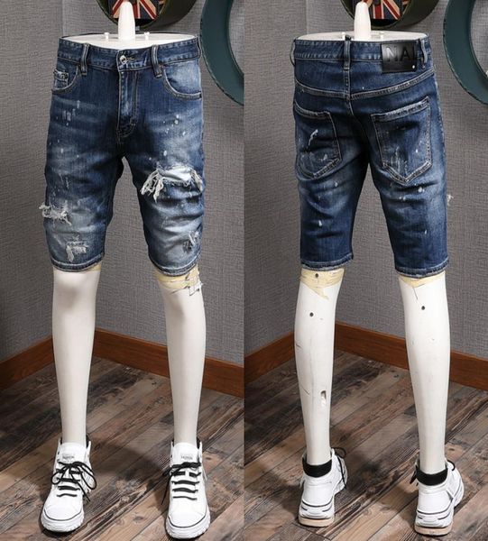 street style fashion destroyed wash men denim shorts slim fit knee length short hole jeans 2020 ss7695970, Blue
street style fashion destroyed wash men denim shorts slim fit knee length short hole jeans 2020 ss7695970, Blue