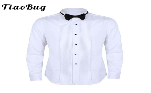 tiaobug men long sleeve slim fit solid color casual tuxedo dress shirts with bow tie white business formal wedding party shirt3879144, White;black
tiaobug men long sleeve slim fit solid color casual tuxedo dress shirts with bow tie white business formal wedding party shirt3879144, White;black