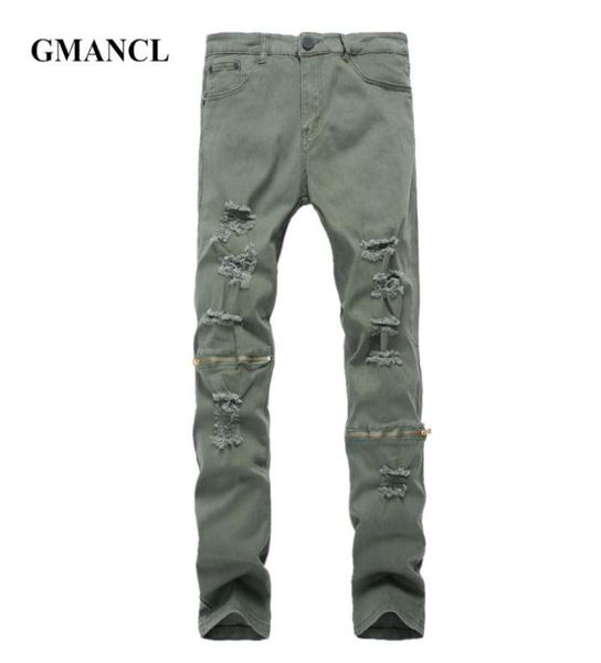 knee zipper men skinny ripped green gray black jeans new mens destroyed elastic denim pants streetwear hiphop plus size 426164078, Blue
knee zipper men skinny ripped green gray black jeans new mens destroyed elastic denim pants streetwear hiphop plus size 426164078, Blue