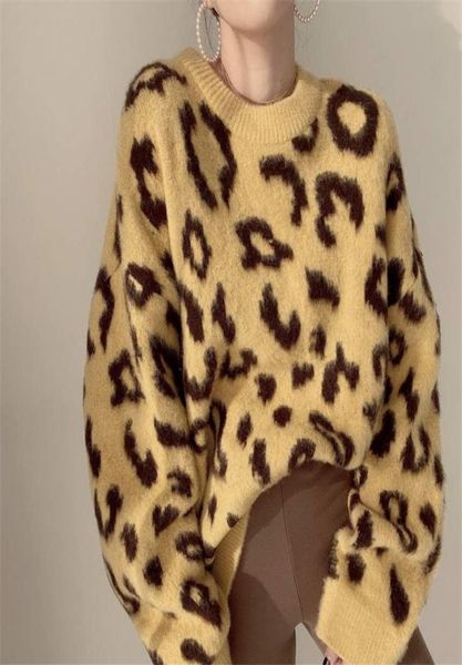 autumn winter sweater women leopard long sleeve round neck knittied casual pullover vintage female sweater tt11829956479, White;black
autumn winter sweater women leopard long sleeve round neck knittied casual pullover vintage female sweater tt11829956479, White;black
