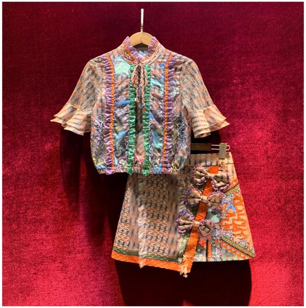european and american women039s clothing 2020 summer new style vintage flounce shirts bow print skirt fashion suits5746285, White
european and american women039s clothing 2020 summer new style vintage flounce shirts bow print skirt fashion suits5746285, White