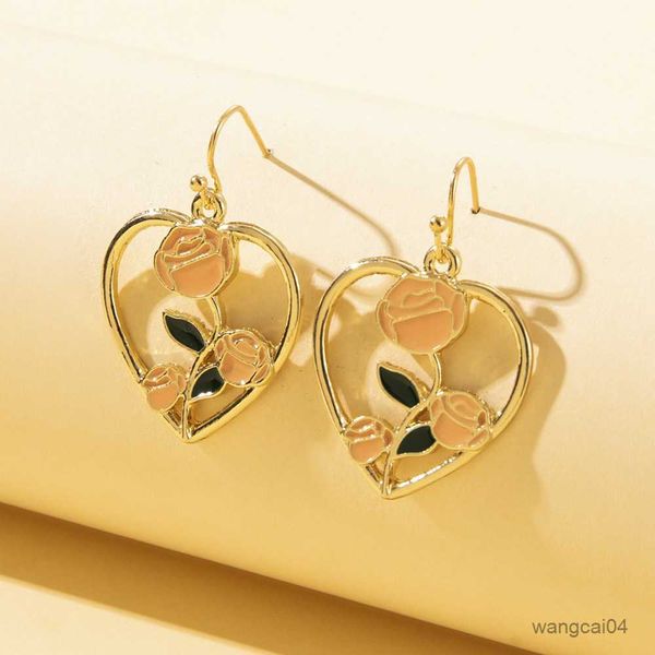 charm lady rose flower heart pendant earrings for women fashionable gift for girlfriend good friend friendship jewelry gift r230901, Golden
charm lady rose flower heart pendant earrings for women fashionable gift for girlfriend good friend friendship jewelry gift r230901, Golden