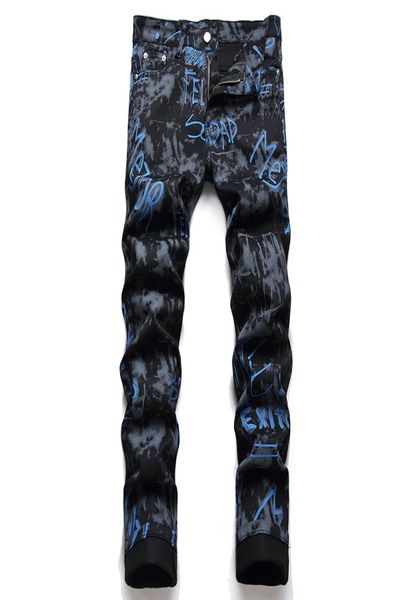 summer street printing black jeans pantalones hombre fashion slim cotton denim trousers male straight casual stretch pants6206749, Blue
summer street printing black jeans pantalones hombre fashion slim cotton denim trousers male straight casual stretch pants6206749, Blue