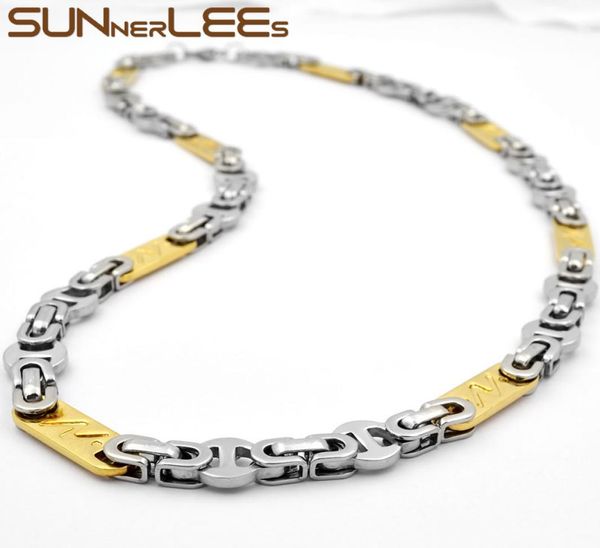 sunnerlees fashion jewelry stainless steel necklace 8mm geometric byzantine link chain silver gold for men women gift sc117 n1126959
sunnerlees fashion jewelry stainless steel necklace 8mm geometric byzantine link chain silver gold for men women gift sc117 n1126959