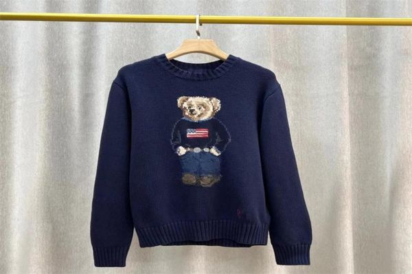men s sweaters rl style cotton bear embroidery round neck sweater casual pull homme autumn and winter wear long sleeved 220909651553, White;black
men s sweaters rl style cotton bear embroidery round neck sweater casual pull homme autumn and winter wear long sleeved 220909651553, White;black