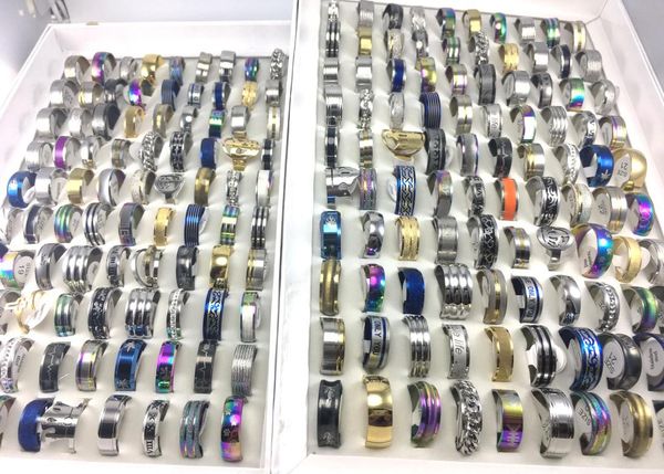 50pcs mix styles men039s women039s fashion stainless steel jewelry rings gifts whole1952540, Silver
50pcs mix styles men039s women039s fashion stainless steel jewelry rings gifts whole1952540, Silver