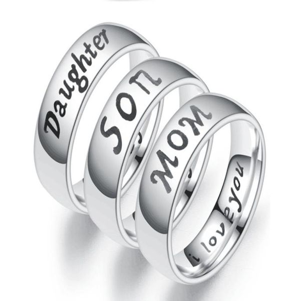engraving text love mom dad son daughter stainless steel ring couple rings for women and men family couples jewelry9806505, Silver
engraving text love mom dad son daughter stainless steel ring couple rings for women and men family couples jewelry9806505, Silver
