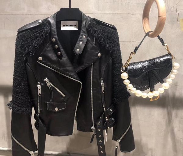 real leather jacket ladies genuine sheep leather jacket women natural lambskin jacket 2010307052193, Black
real leather jacket ladies genuine sheep leather jacket women natural lambskin jacket 2010307052193, Black