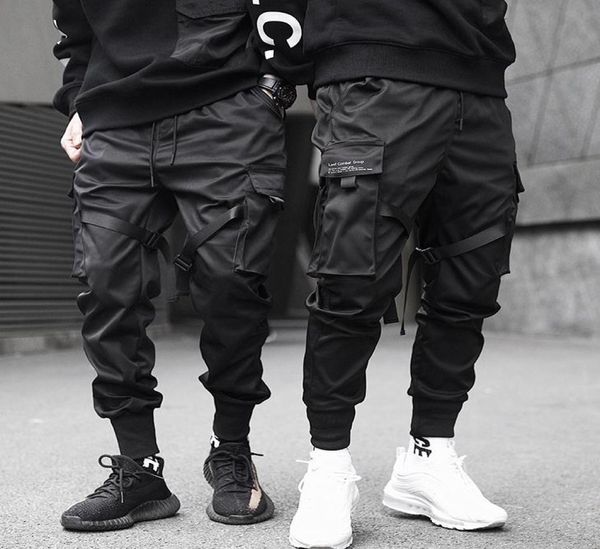 men ribbons block black pocket cargo pants harem joggers harajuku sweatpant hip hop tatical trousers7679724
men ribbons block black pocket cargo pants harem joggers harajuku sweatpant hip hop tatical trousers7679724
