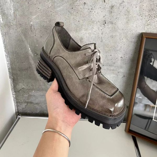 retro womens shoes washed vintage derby handmade shoes chunky heel tie chunky heel premium feeling horsehide pure leather doing old square t, Black
retro womens shoes washed vintage derby handmade shoes chunky heel tie chunky heel premium feeling horsehide pure leather doing old square t, Black