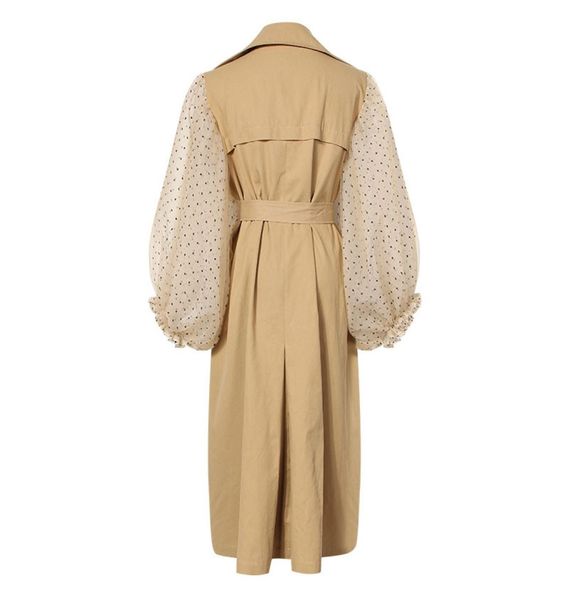 getsring women trench coat khaki cotton windbreakers lantern sleeve spliced double breasted coat lace up slim long overcoat8793049, Tan;black
getsring women trench coat khaki cotton windbreakers lantern sleeve spliced double breasted coat lace up slim long overcoat8793049, Tan;black