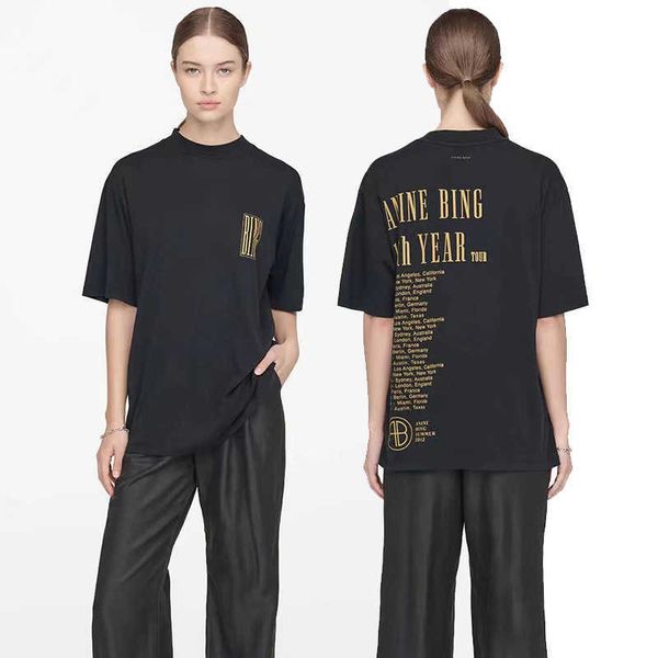 23 t shirt designer letter printing old washing shirts anines bing yeast washing women's short-sleeved t-shirt, White
23 t shirt designer letter printing old washing shirts anines bing yeast washing women's short-sleeved t-shirt, White